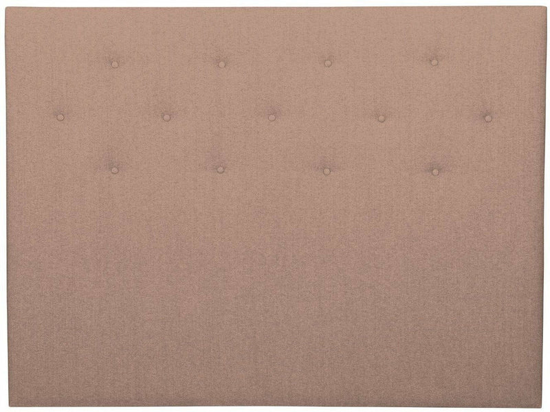 UINU sängynpääty Ultra Fame beige kangas 80 cm leveä pehmustettu sängynpääty