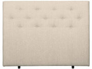 UINU Classic Fame sängynpääty vaaleanharmaa kangas 80 cm