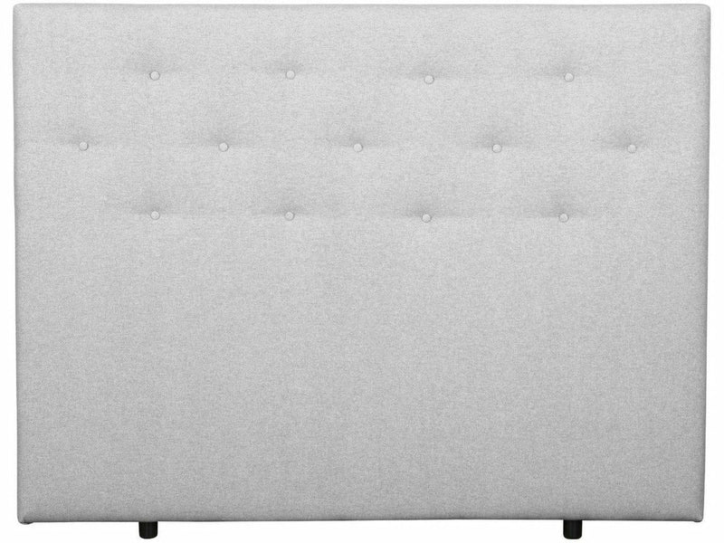 UINU Classic Fame sängynpääty vaaleanharmaa kangas 80 cm