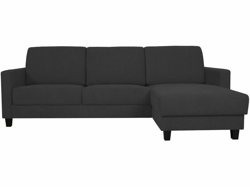 Mirena iso oikea divaanivuodesohva vaaleanharmaa kangas vuodevaatelaatikolla