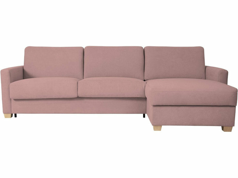 OLO Amanda Light oikea divaanivuodesohva vaaleanpunainen kangas