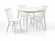 MAKU Kiwi Classic 4 ruokailuryhmä musta puu ja metallirunko