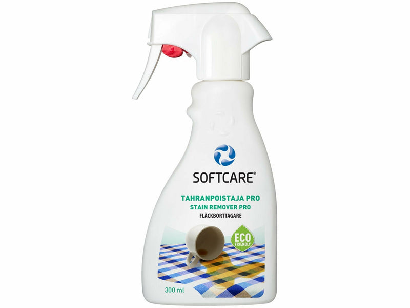 Tahranpoistaja Pro 300 ml hoitotuote valkoinen pullo sinisellä etiketillä