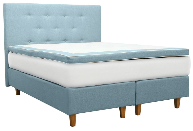 UINU Premium Jasmin jenkkisänkysetti beige Inari-kangas päädyllä 160x200 cm