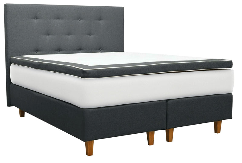 UINU Premium Jasmin jenkkisänkysetti beige Inari-kangas päädyllä 160x200 cm