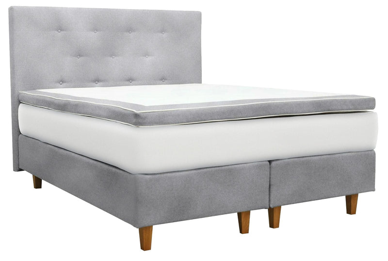 UINU Premium Jasmin jenkkisänkysetti beige Inari-kangas päädyllä 160x200 cm