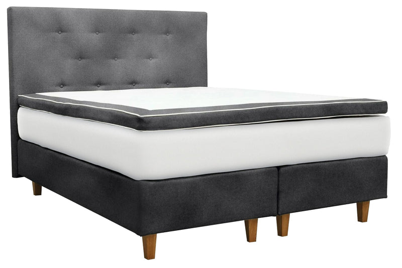 UINU Premium Jasmin jenkkisänkysetti beige Inari-kangas päädyllä 160x200 cm