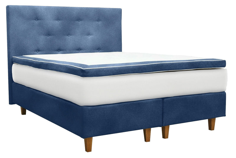 UINU Premium Jasmin jenkkisänkysetti beige Inari-kangas päädyllä 160x200 cm