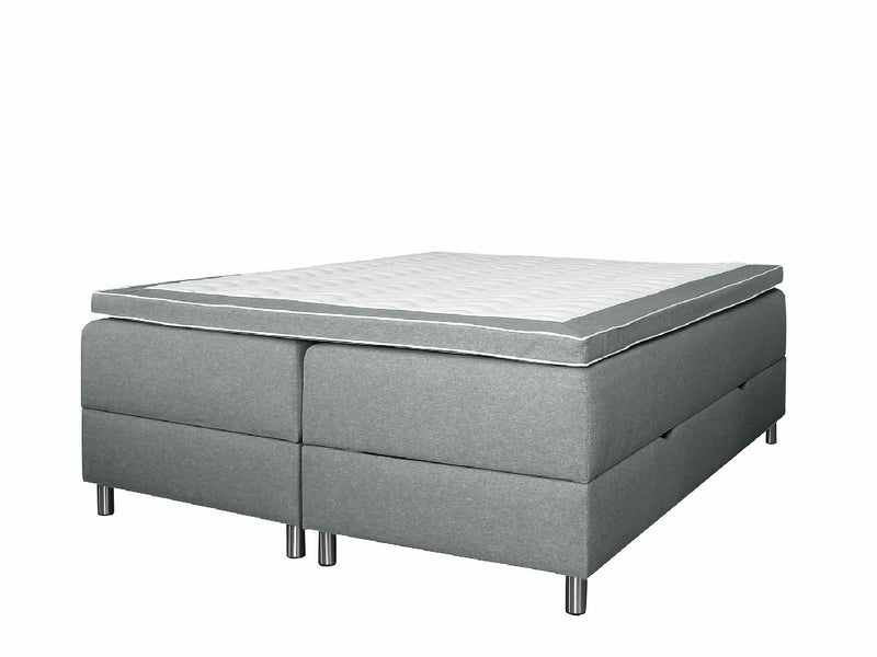 UINU Premium Compact jenkkisänkysetti harmaa Inari-kangas 160x200 cm