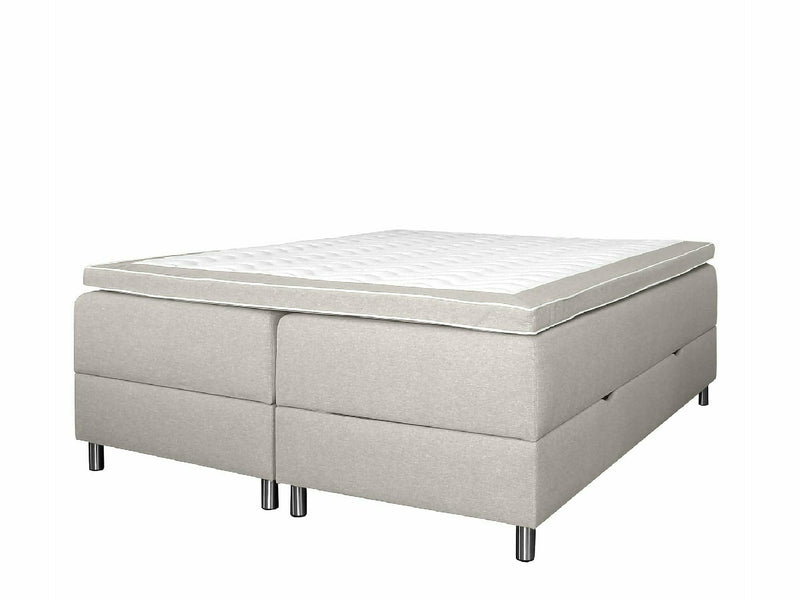 UINU Premium Compact jenkkisänkysetti harmaa Inari-kangas 160x200 cm