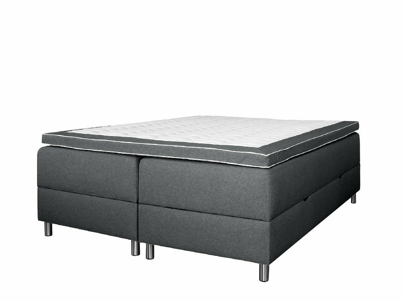 UINU Premium Compact jenkkisänkysetti harmaa Inari-kangas 160x200 cm