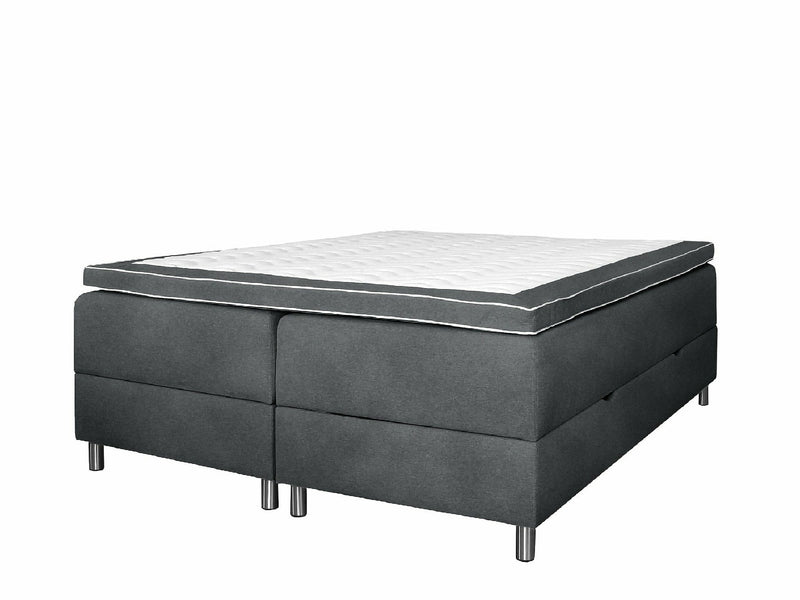 UINU Premium Compact jenkkisänkysetti harmaa Inari-kangas 160x200 cm