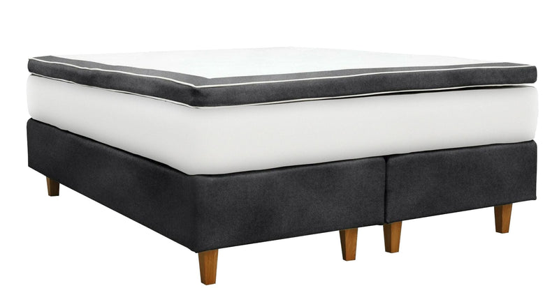 UINU Premium Jasmin jenkkisänkysetti tummanharmaa Monolith kangas 160x200 cm