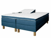 UINU Comfort Optima moottorisänkysetti runkopatjalla tummansininen Inari kangas 160x200 cm