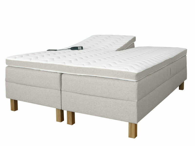 UINU Comfort Optima moottorisänkysetti runkopatjalla tummansininen Inari kangas 160x200 cm