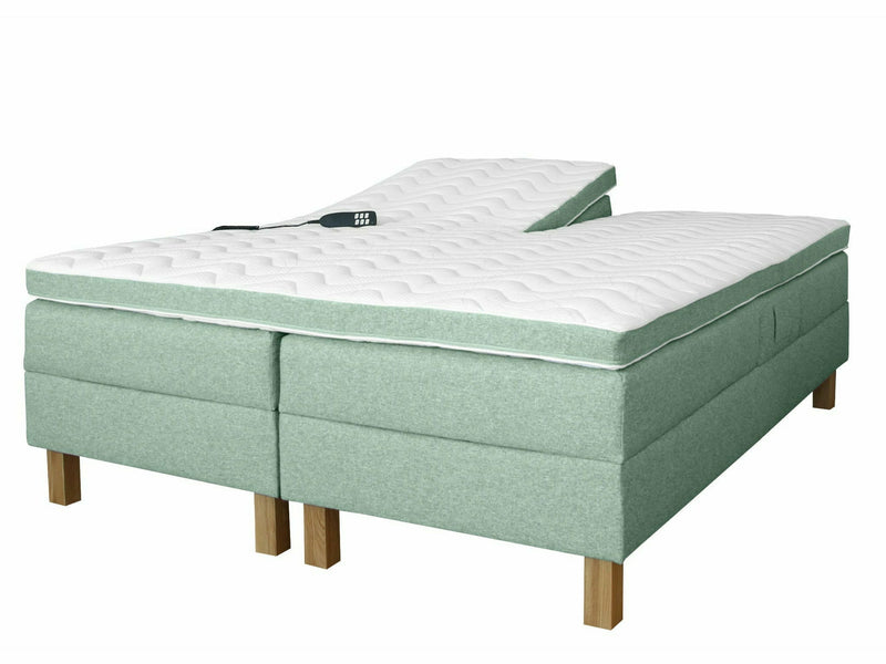 UINU Comfort Optima moottorisänkysetti runkopatjalla tummansininen Inari kangas 160x200 cm