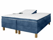 UINU Comfort Optima moottorisänkysetti runkopatjalla tummansininen Inari-kangas 160x200 cm