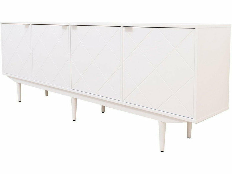 Future senkki leveä neljän ovellinen säilytyskaappi tummanharmaa moderni design