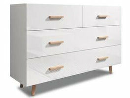 Sweden lipasto kiiltovalkoinen moderni muotoilu ja puupinta