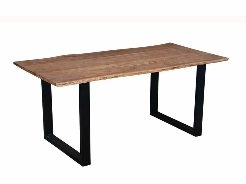 MAKU Cervinia ruokapöytä 140x80 cm ruskea ja musta moderni design