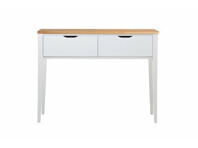 Aalto konsolipöytä 2 laatikkoa musta tammi moderni design