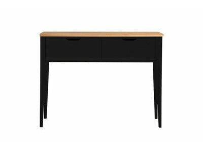 Aalto konsolipöytä 2 laatikkoa musta tammi moderni design