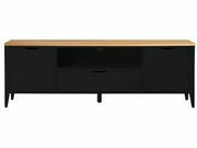 Aalto TV-taso senkki valkoinen tammi 160 cm