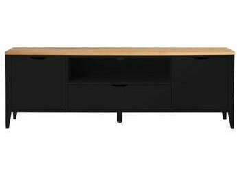 Aalto TV-taso senkki valkoinen tammi 160 cm