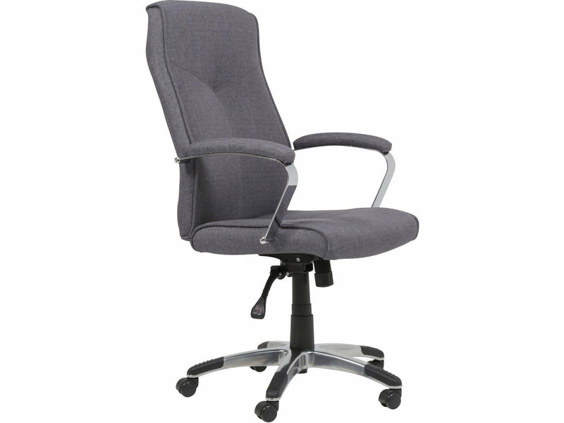 Micke työtuoli harmaa kangasverhoilu ergonominen istuin