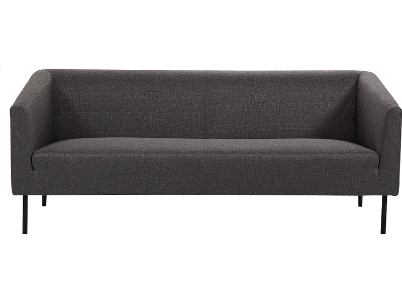 Ava 3-istuttava sohva tummanharmaa kangas moderni design