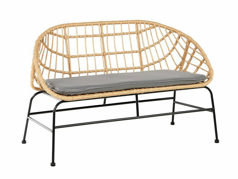 Perugia sohva pihatuoli polyrottinkipunos ruskea musta