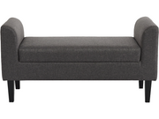 Chic Home Collection penkki 115 cm tummanharmaa kangasverhoilu