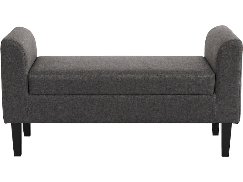 Chic Home Collection penkki 115 cm tummanharmaa kangasverhoilu