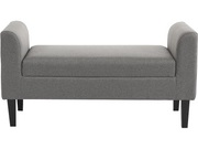 Chic Home Collection penkki 115 cm tummanharmaa kangasverhoilu rahit