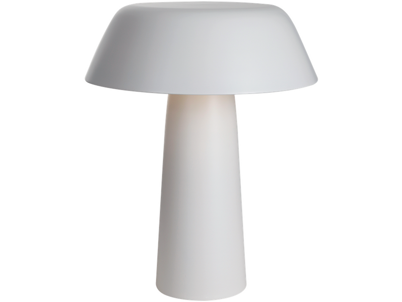 Mumoon Halo L pöytävalaisin mattavalkoinen moderni muotoilu