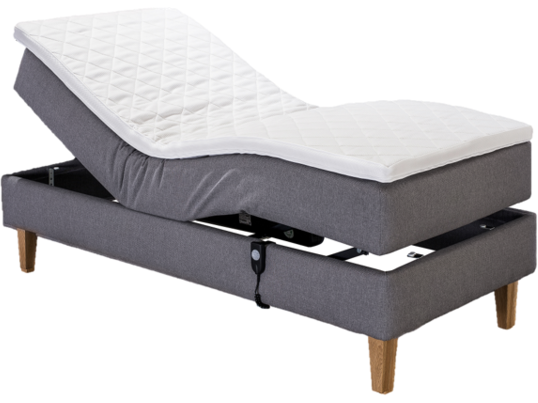 UINU Premium Vuokko moottorisänkysetti runkopatjalla tummanharmaa 80x200 cm