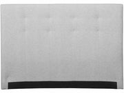 UINU sängynpääty Neo Fame pehmeä vaaleanharmaa kangas